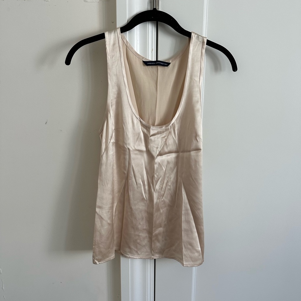 french connection champagne tank top